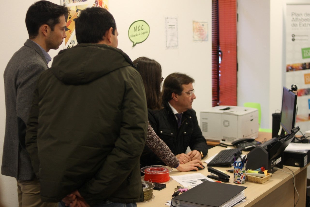 Imágenes de la presentación de la candidatura de Manolo Borrego a la alcaldía del ayuntamiento de Valverde, con la visita del presidente de la Junta, Guillermo Fernández Vara (08-02-2019)