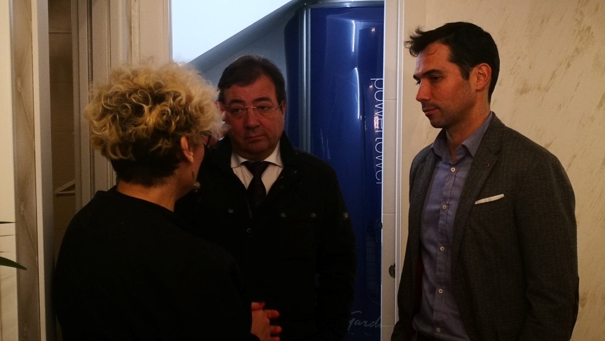 Imágenes de la presentación de la candidatura de Manolo Borrego a la alcaldía del ayuntamiento de Valverde, con la visita del presidente de la Junta, Guillermo Fernández Vara (08-02-2019)
