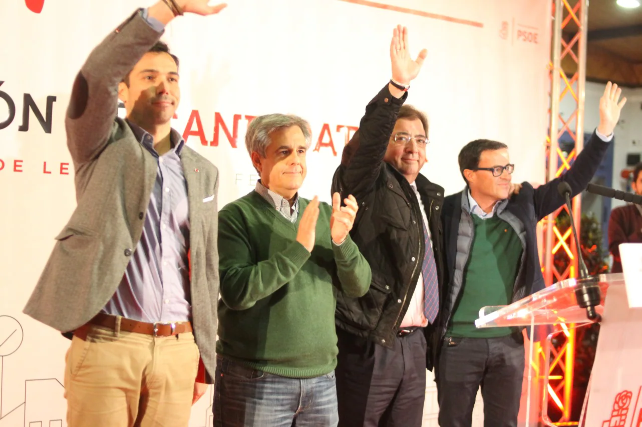 Imágenes de la presentación de la candidatura de Manolo Borrego a la alcaldía del ayuntamiento de Valverde, con la visita del presidente de la Junta, Guillermo Fernández Vara (08-02-2019)