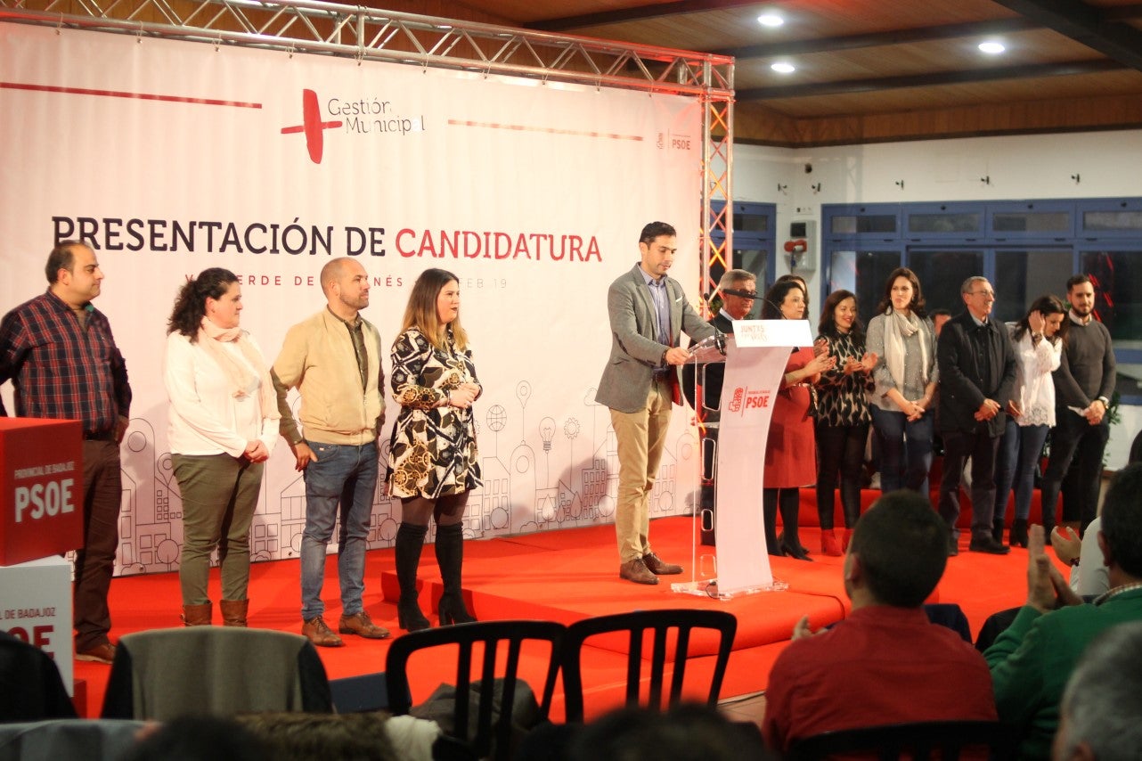 Imágenes de la presentación de la candidatura de Manolo Borrego a la alcaldía del ayuntamiento de Valverde, con la visita del presidente de la Junta, Guillermo Fernández Vara (08-02-2019)