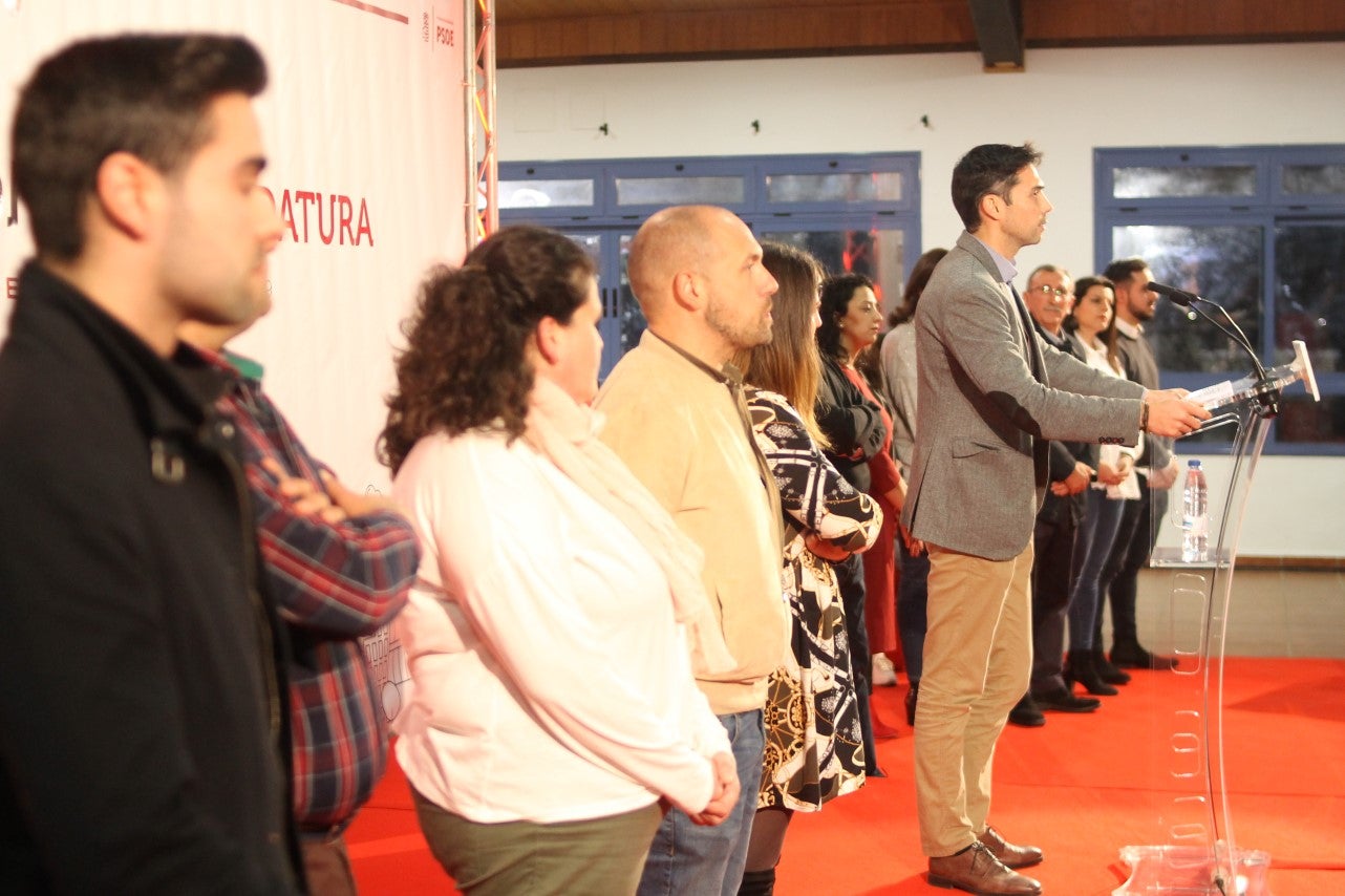 Imágenes de la presentación de la candidatura de Manolo Borrego a la alcaldía del ayuntamiento de Valverde, con la visita del presidente de la Junta, Guillermo Fernández Vara (08-02-2019)