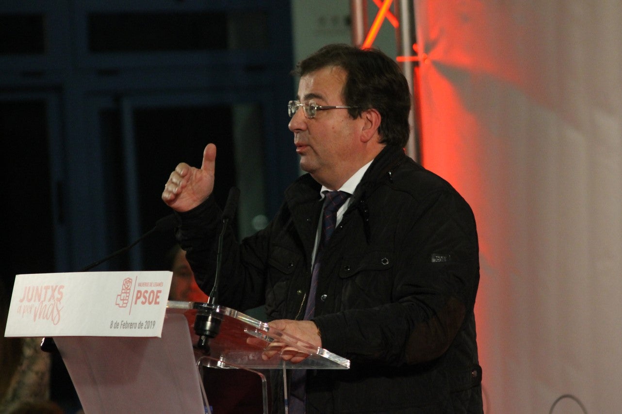 Imágenes de la presentación de la candidatura de Manolo Borrego a la alcaldía del ayuntamiento de Valverde, con la visita del presidente de la Junta, Guillermo Fernández Vara (08-02-2019)