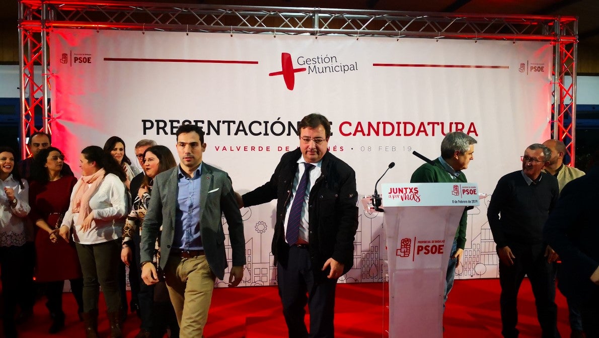 Imágenes de la presentación de la candidatura de Manolo Borrego a la alcaldía del ayuntamiento de Valverde, con la visita del presidente de la Junta, Guillermo Fernández Vara (08-02-2019)