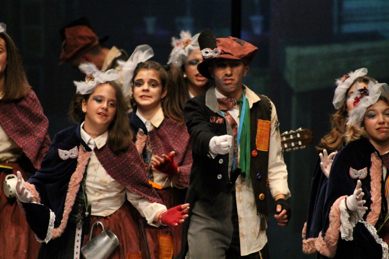 Imágenes de la actuación de Los Nuevitos Flama en el Concurso de Murgas Joven de Badajoz en el Carnaval 2019 (23-02-2019)