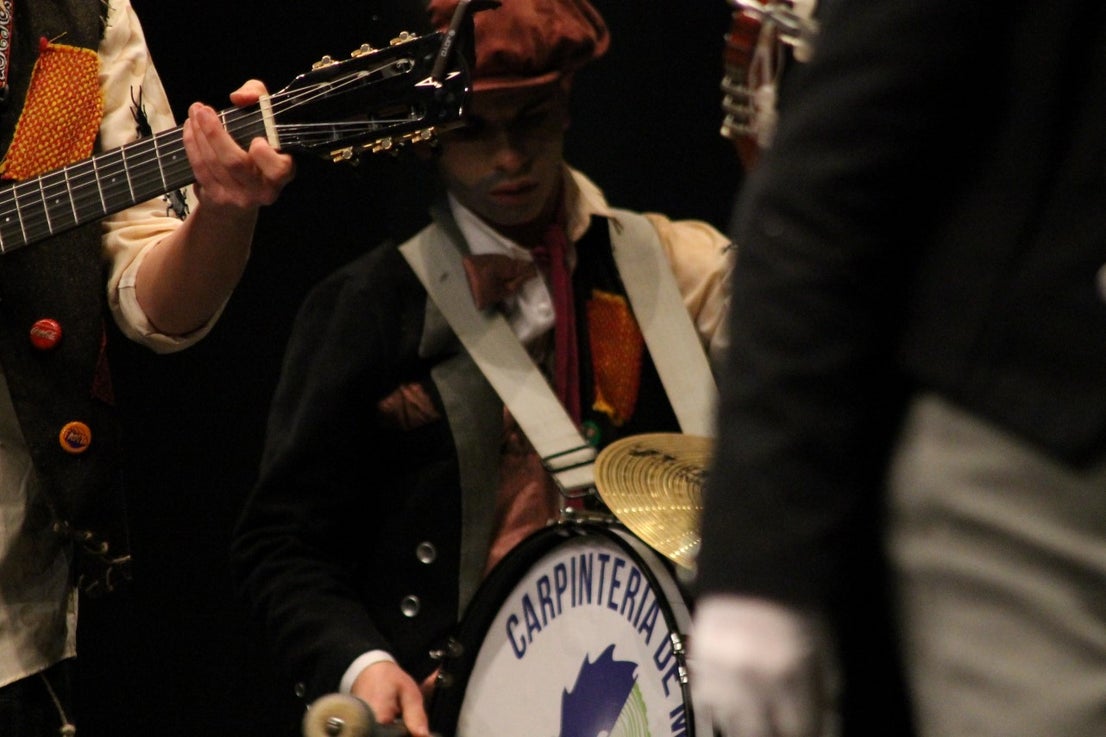Imágenes de la actuación de Los Nuevitos Flama en el Concurso de Murgas Joven de Badajoz en el Carnaval 2019 (23-02-2019)