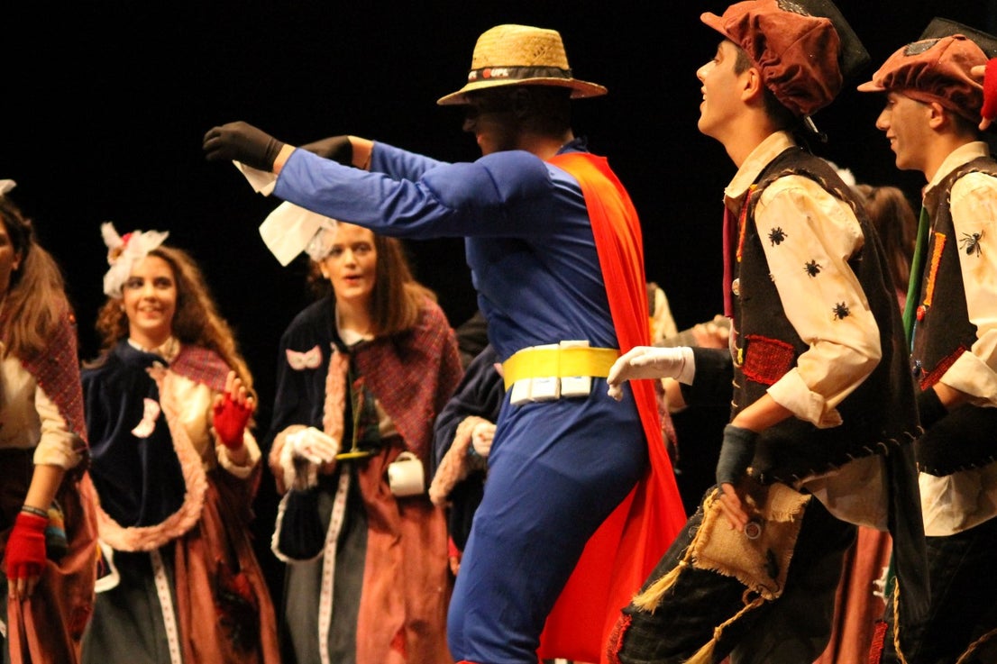 Imágenes de la actuación de Los Nuevitos Flama en el Concurso de Murgas Joven de Badajoz en el Carnaval 2019 (23-02-2019)