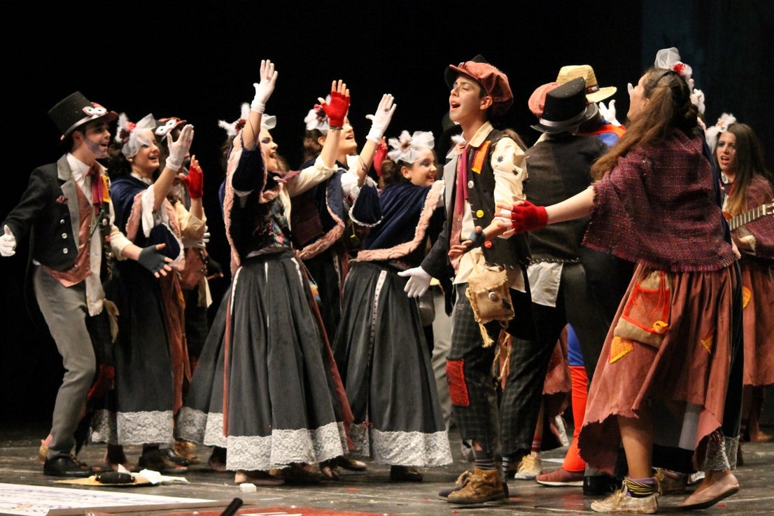 Imágenes de la actuación de Los Nuevitos Flama en el Concurso de Murgas Joven de Badajoz en el Carnaval 2019 (23-02-2019)