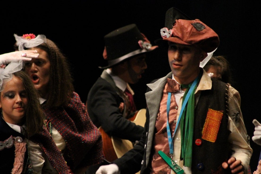 Imágenes de la actuación de Los Nuevitos Flama en el Concurso de Murgas Joven de Badajoz en el Carnaval 2019 (23-02-2019)