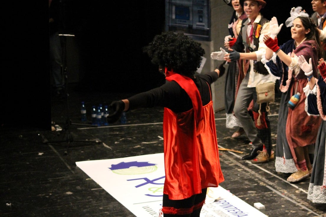 Imágenes de la actuación de Los Nuevitos Flama en el Concurso de Murgas Joven de Badajoz en el Carnaval 2019 (23-02-2019)