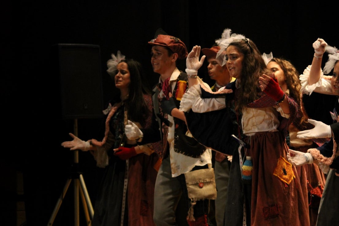Actuación de Los Nuevitos Flama en el Concurso de Murgas del Carnaval de Valverde de Leganés 2019 (01-03-2019)