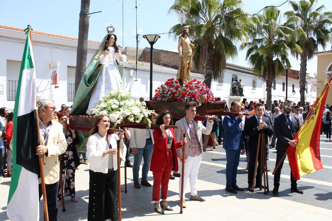 Imágenes de la celebración del Domingo de Resurrección con el que se ha dado por finalizada la Semana Santa en Valverde de Leganés (21-04-2019)