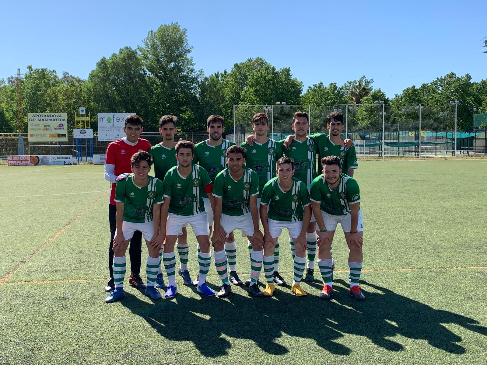 Algunas imágenes del encuentro de ida de la eliminatoria de ascenso a Primera División Extremeña Juvenil, disputado en el Campo Vicente del Bosque de Malpartida de Cáceres y que acabó 1-2 (18-05-2019)