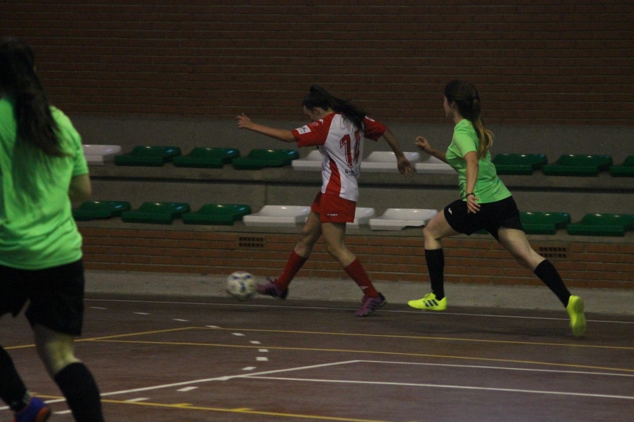 Algunas imágenes del encuentro femenino que enfrentó al equipo de Valverde y Almendral con el Santa Teresa en el pabellón polideportivo (28-05-2019)