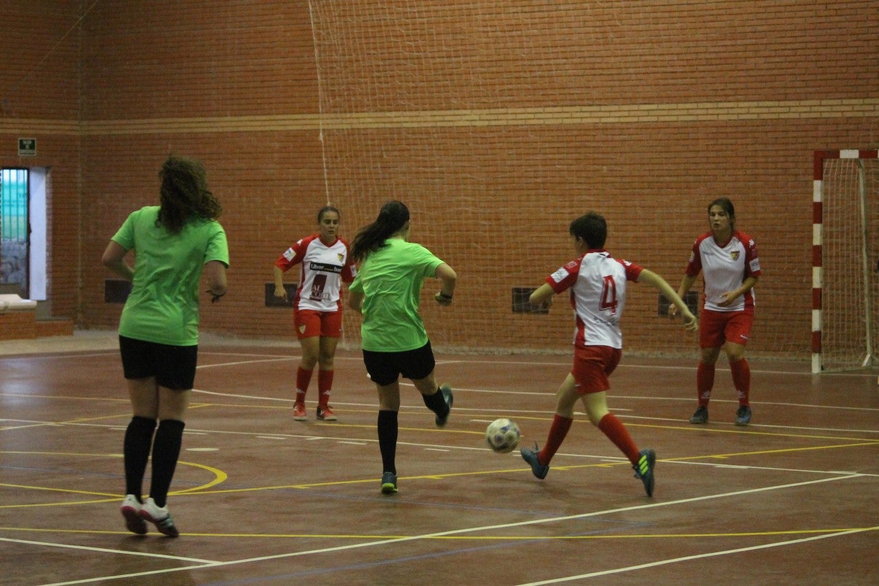 Algunas imágenes del encuentro femenino que enfrentó al equipo de Valverde y Almendral con el Santa Teresa en el pabellón polideportivo (28-05-2019)