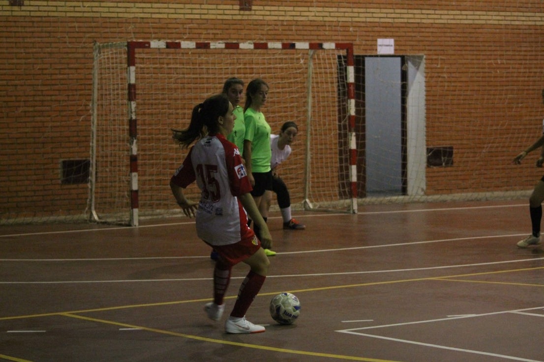 Algunas imágenes del encuentro femenino que enfrentó al equipo de Valverde y Almendral con el Santa Teresa en el pabellón polideportivo (28-05-2019)