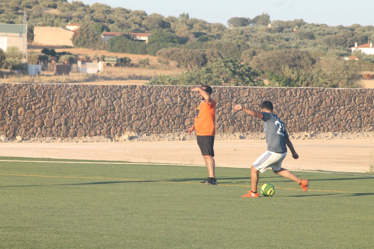Algunas imágenes de la final y el tercer y cuarto puesto del torneo de verano de fútbol 7 disputado en Valverde de Leganés (01-08-2019)
