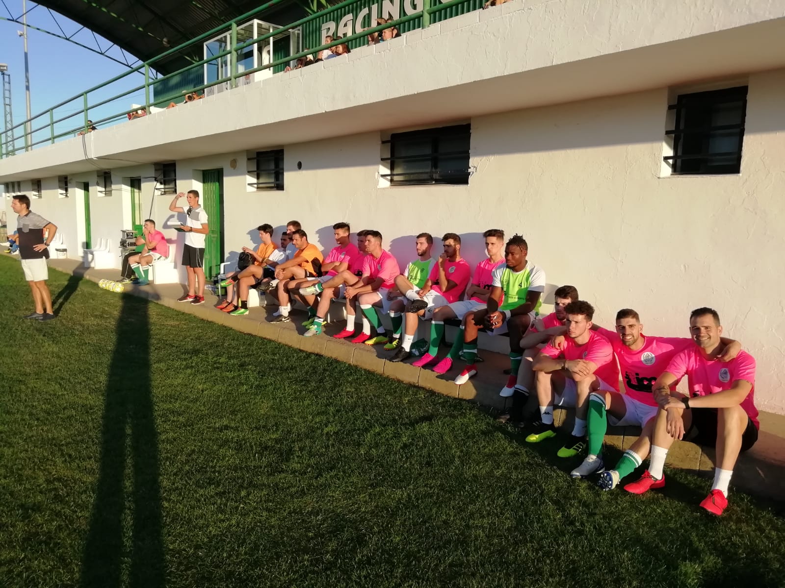 Imágenes del XLVII Trofeo de Piedra Aguda disputado entre el Racing Valverdeño y el Aceuchal, en el Municipal de San Roque y que acabó con victoria local por 4-2 (14-08-2019)