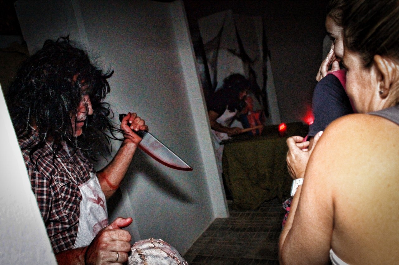 Algunas imágenes del pasaje del terror de la Ruta Nocturna 'La Diabla' (14-08-2019)