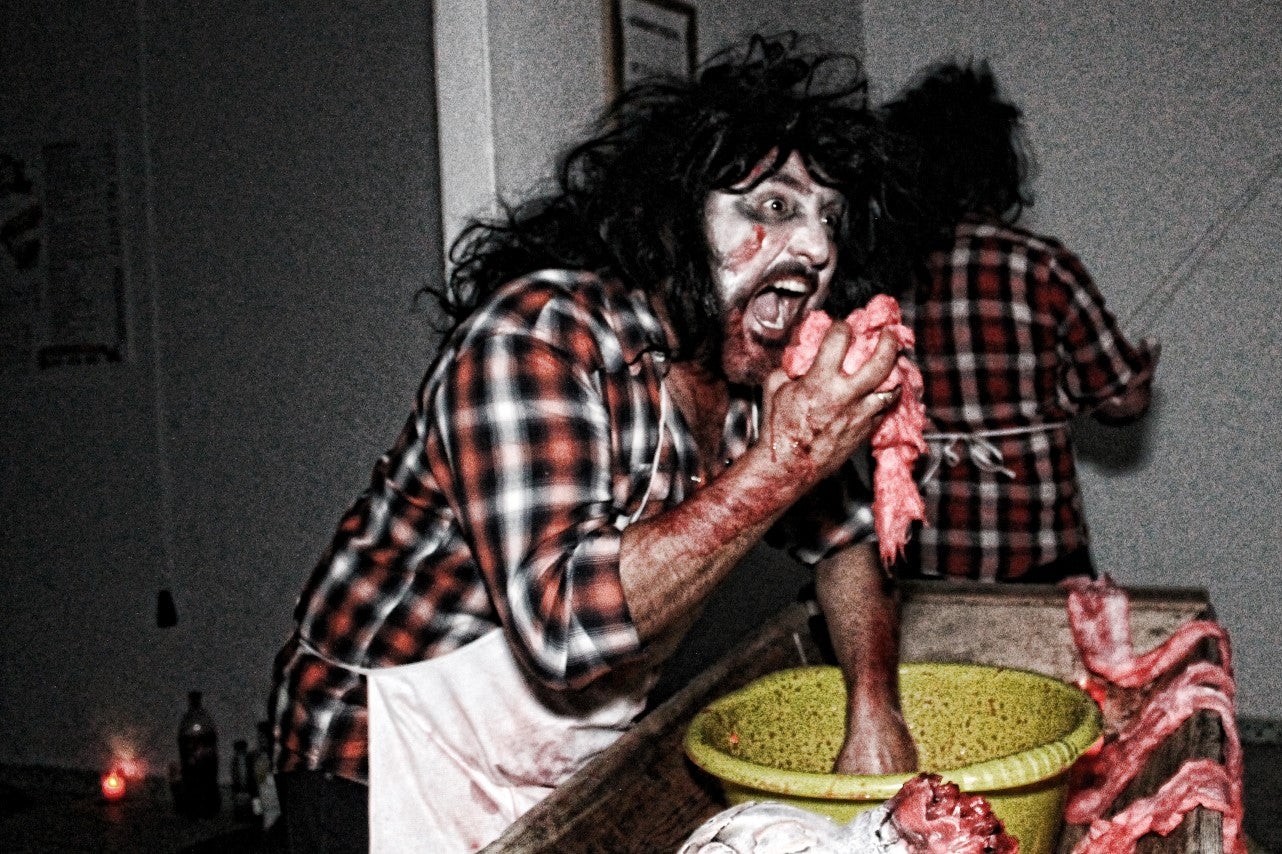 Algunas imágenes del pasaje del terror de la Ruta Nocturna 'La Diabla' (14-08-2019)