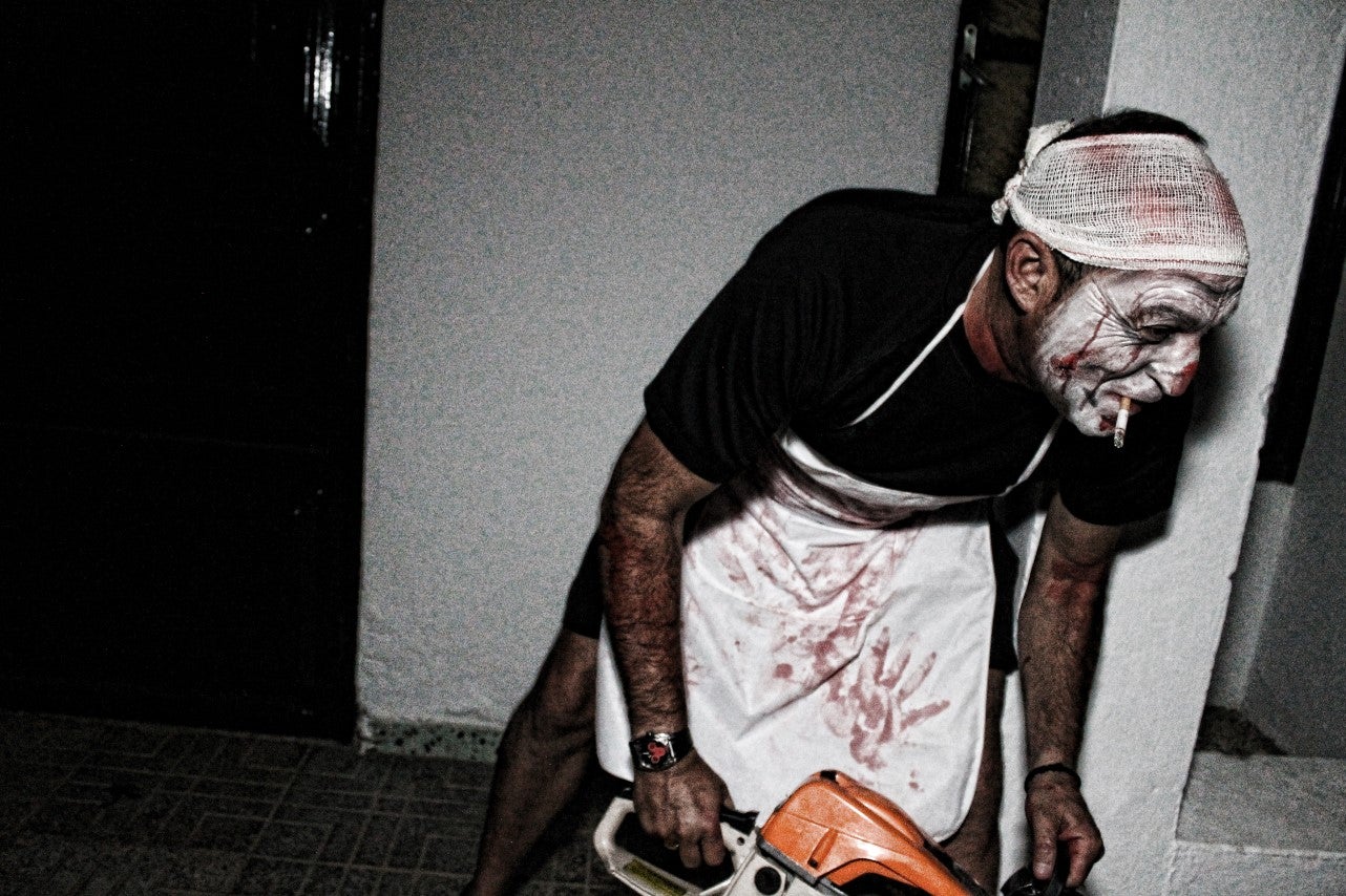 Algunas imágenes del pasaje del terror de la Ruta Nocturna 'La Diabla' (14-08-2019)