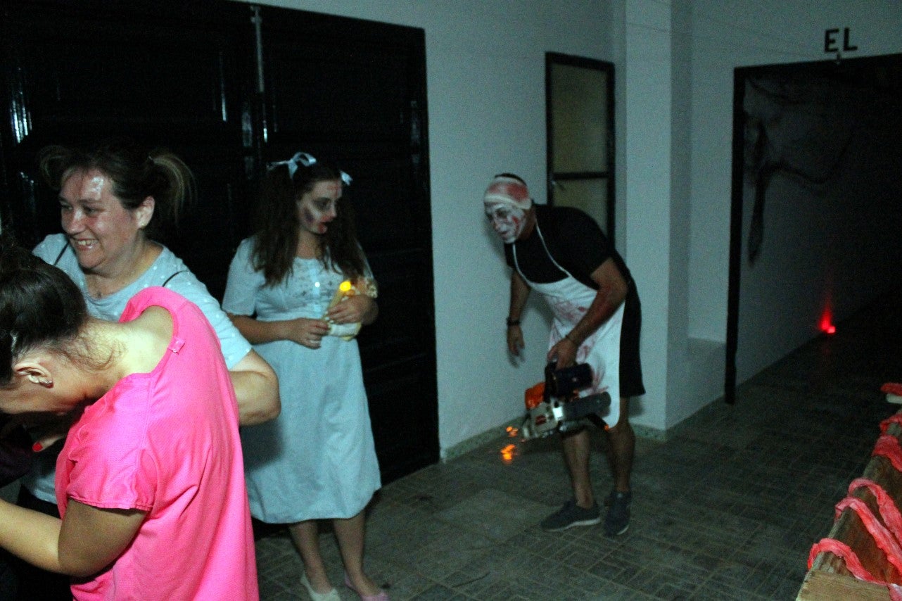 Algunas imágenes del pasaje del terror de la Ruta Nocturna 'La Diabla' (14-08-2019)