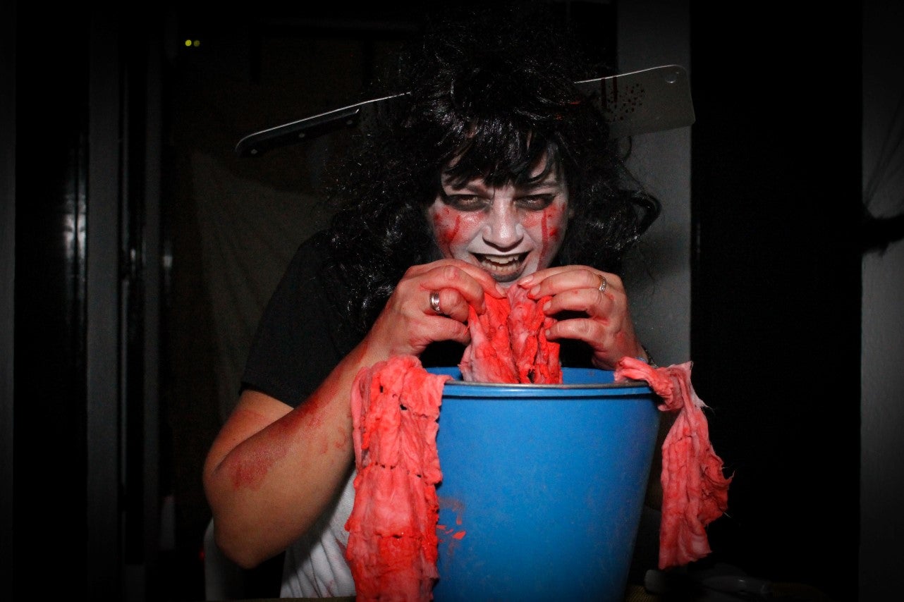 Algunas imágenes del pasaje del terror de la Ruta Nocturna 'La Diabla' (14-08-2019)