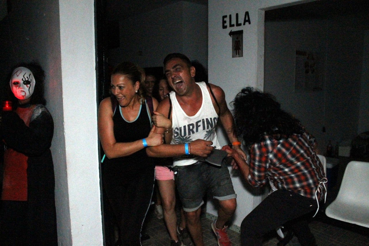 Algunas imágenes del pasaje del terror de la Ruta Nocturna 'La Diabla' (14-08-2019)