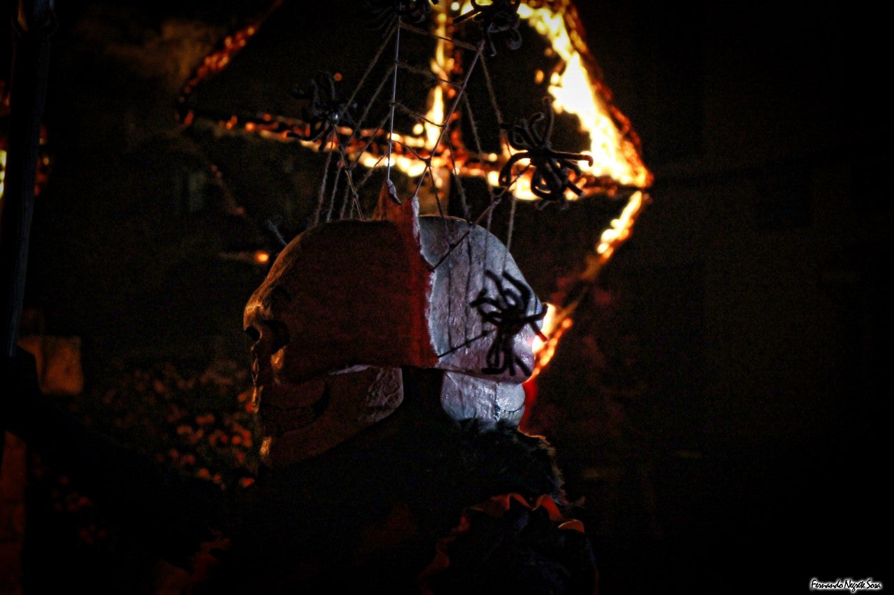 Imágenes del espectáculo de la Fuga de la Diabla celebrado en Valverde de Leganés (17-08-2019)