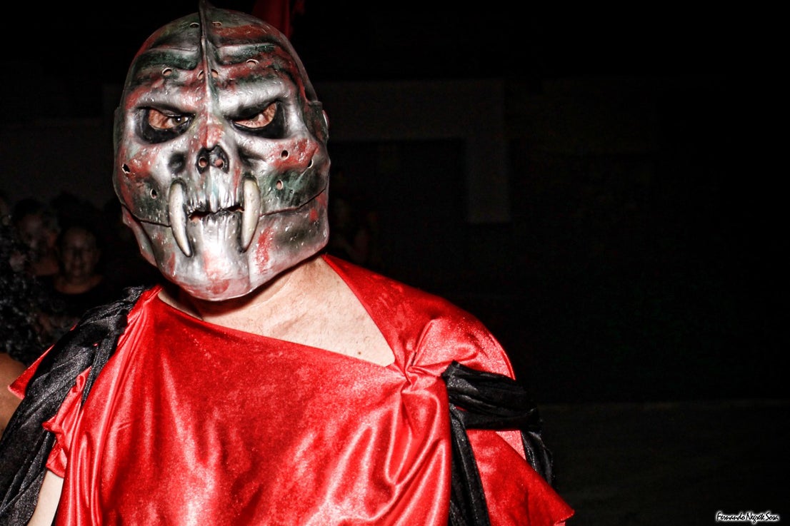 Imágenes del espectáculo de la Fuga de la Diabla celebrado en Valverde de Leganés (17-08-2019)