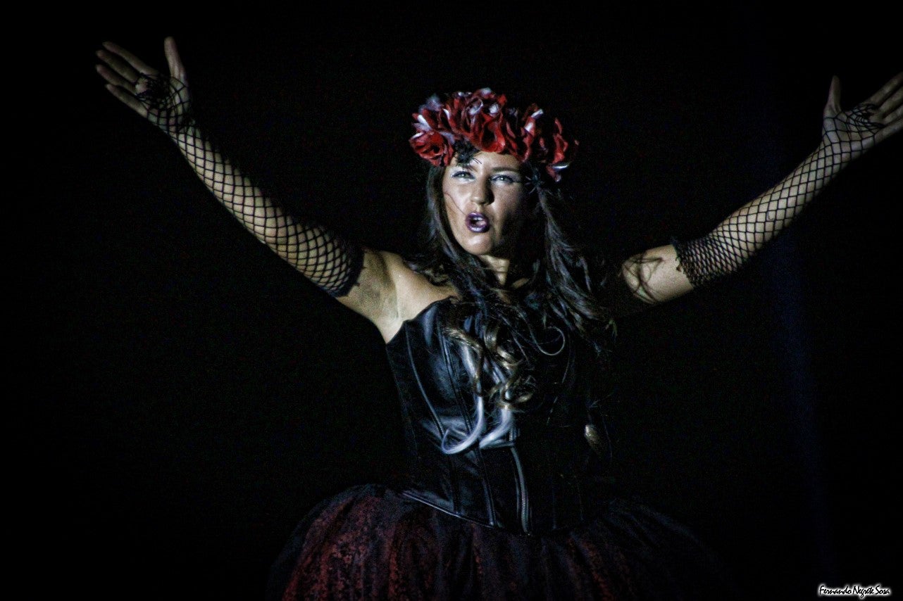 Imágenes del espectáculo de la Fuga de la Diabla celebrado en Valverde de Leganés (17-08-2019)