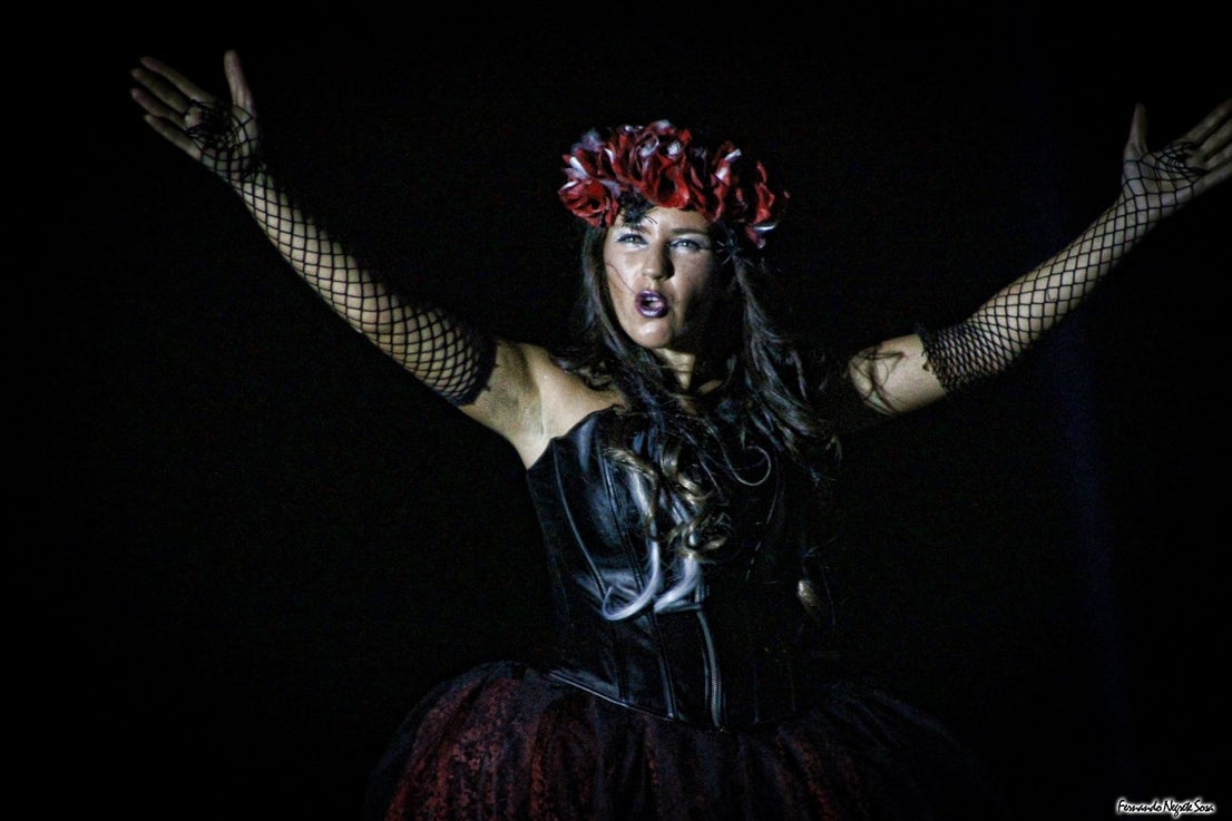 Imágenes del espectáculo de la Fuga de la Diabla celebrado en Valverde de Leganés (17-08-2019)