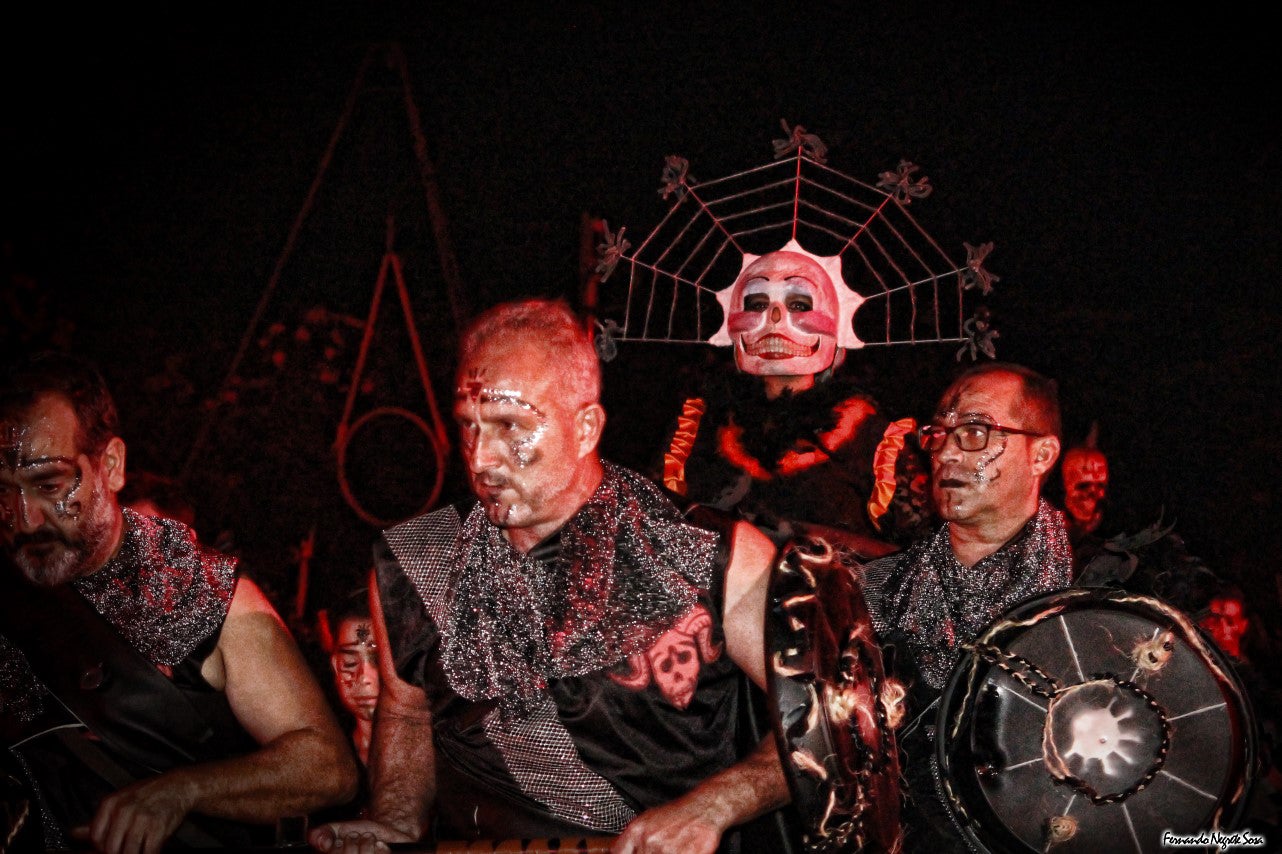 Imágenes del espectáculo de la Fuga de la Diabla celebrado en Valverde de Leganés (17-08-2019)