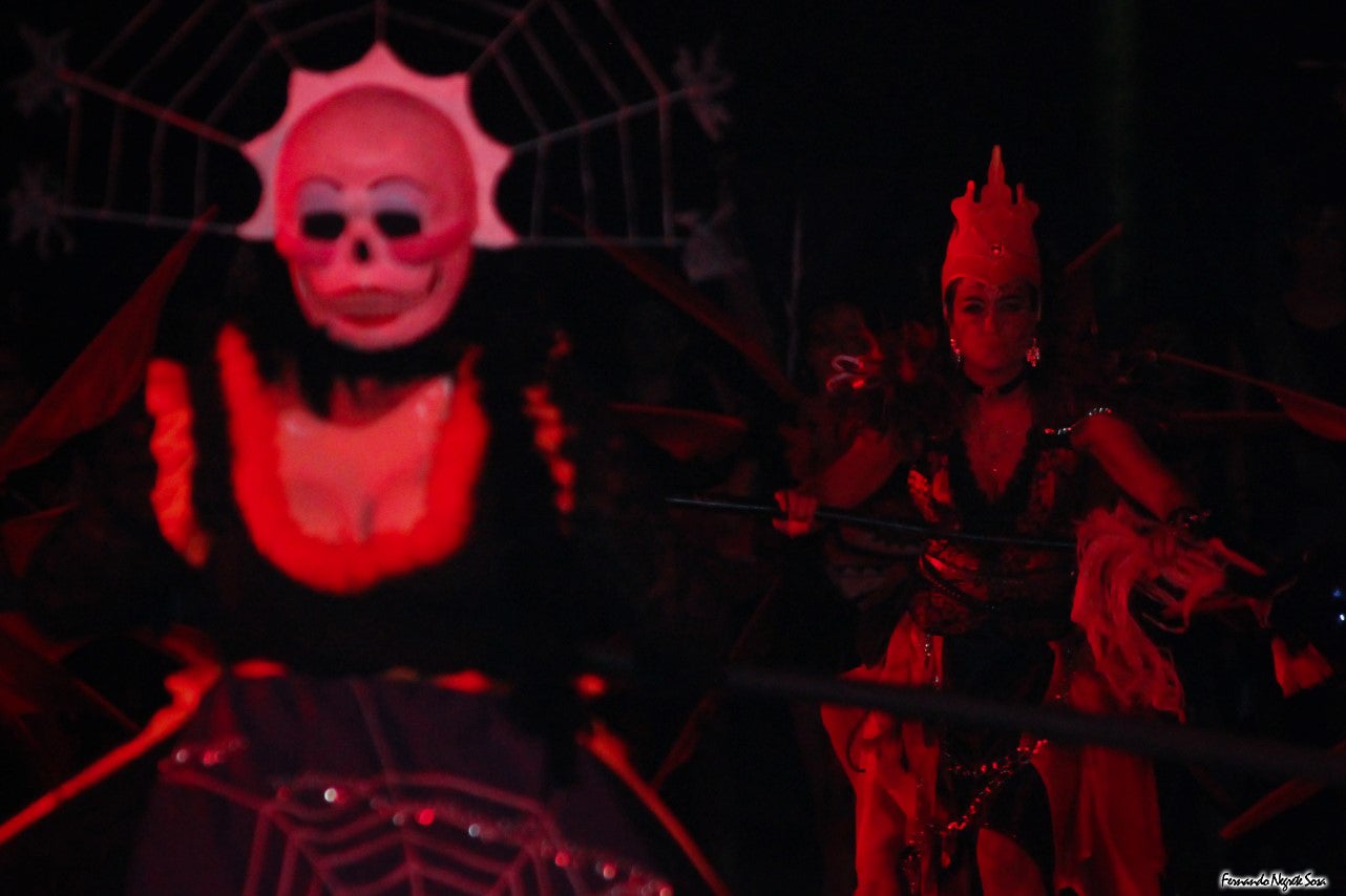 Imágenes del espectáculo de la Fuga de la Diabla celebrado en Valverde de Leganés (17-08-2019)