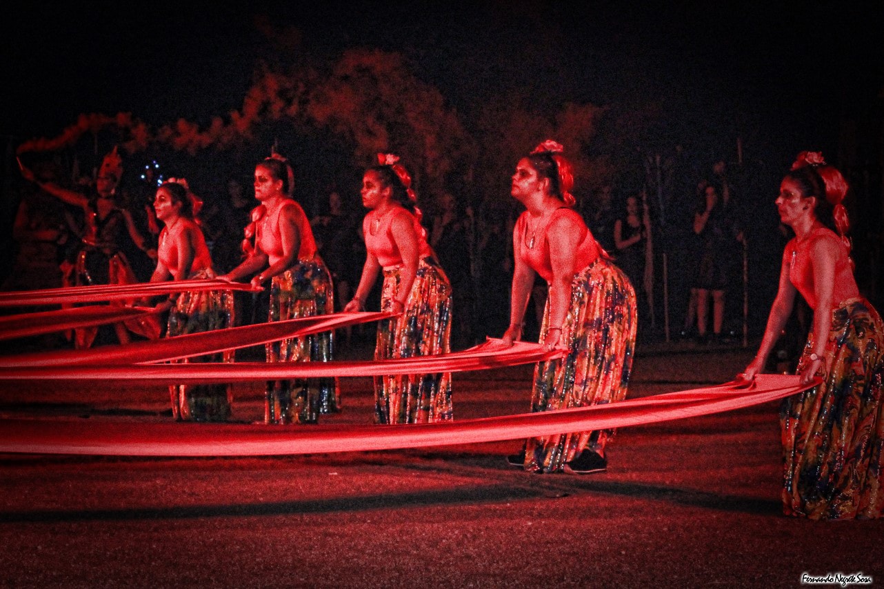 Imágenes del espectáculo de la Fuga de la Diabla celebrado en Valverde de Leganés (17-08-2019)