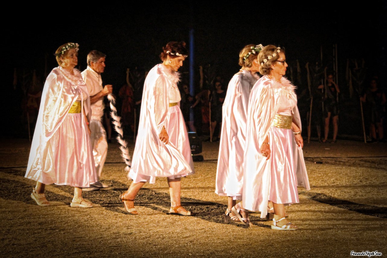 Imágenes del espectáculo de la Fuga de la Diabla celebrado en Valverde de Leganés (17-08-2019)