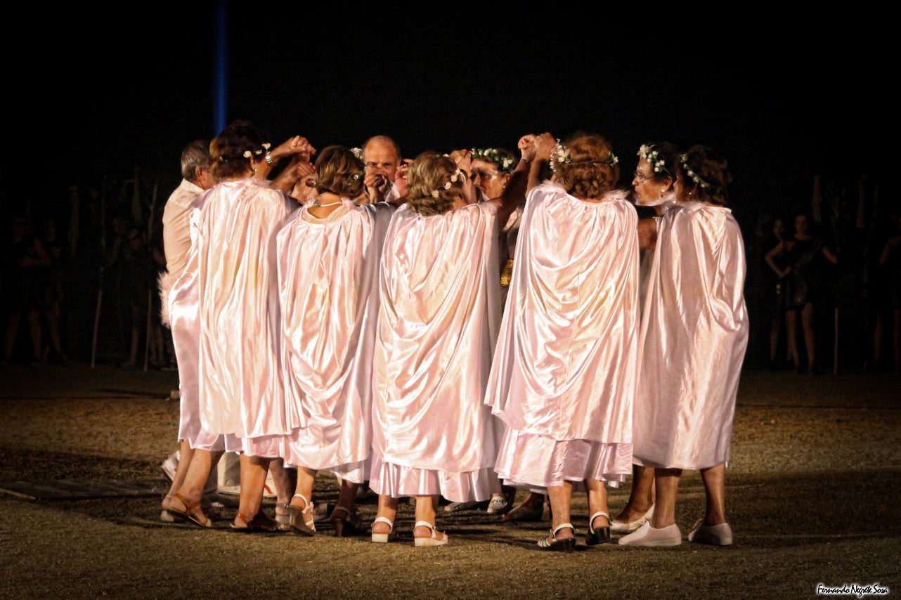 Imágenes del espectáculo de la Fuga de la Diabla celebrado en Valverde de Leganés (17-08-2019)