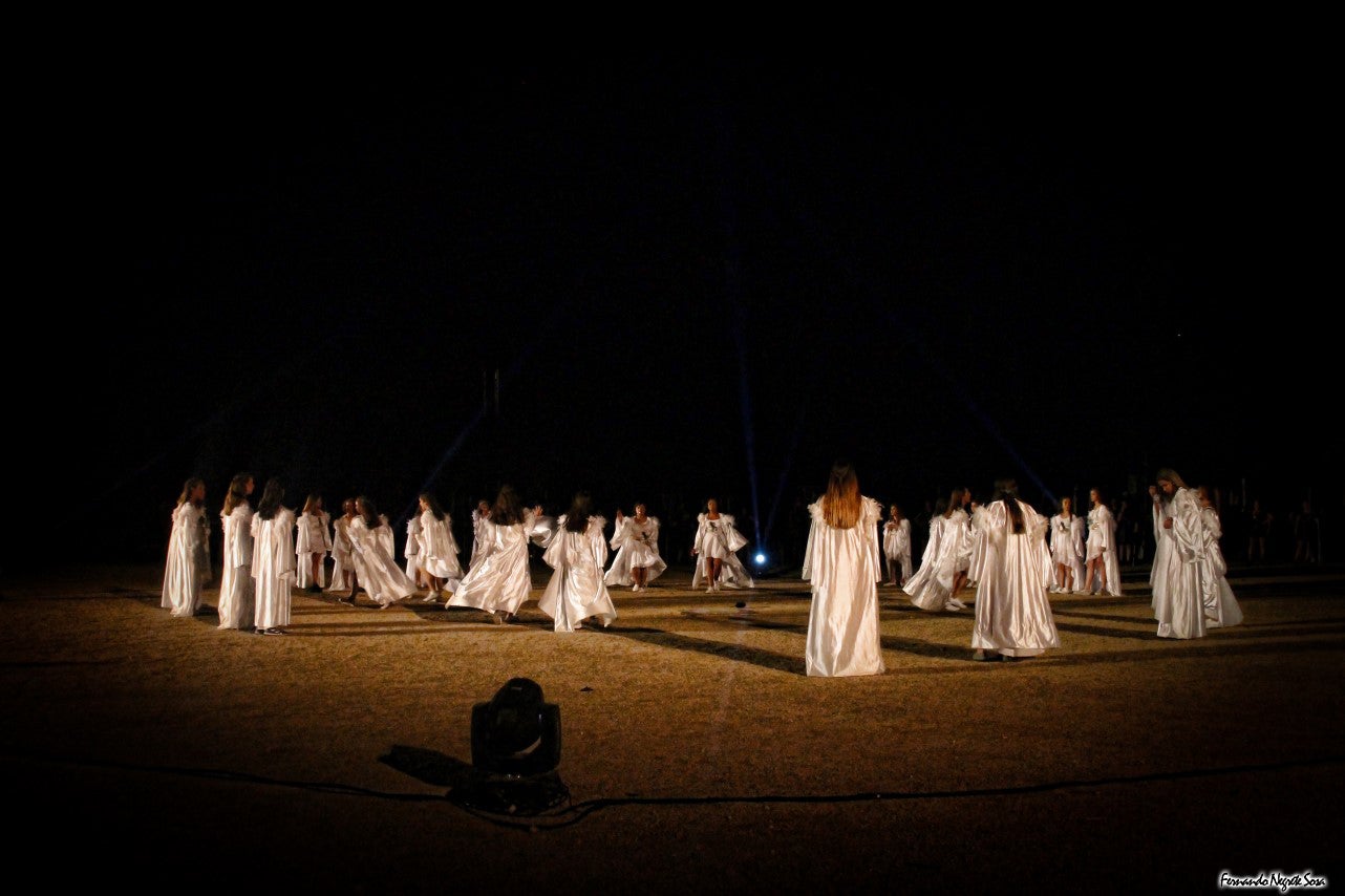 Imágenes del espectáculo de la Fuga de la Diabla celebrado en Valverde de Leganés (17-08-2019)