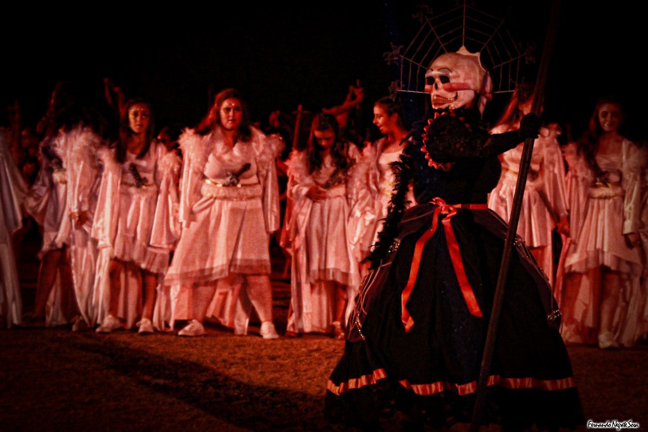 Imágenes del espectáculo de la Fuga de la Diabla celebrado en Valverde de Leganés (17-08-2019)