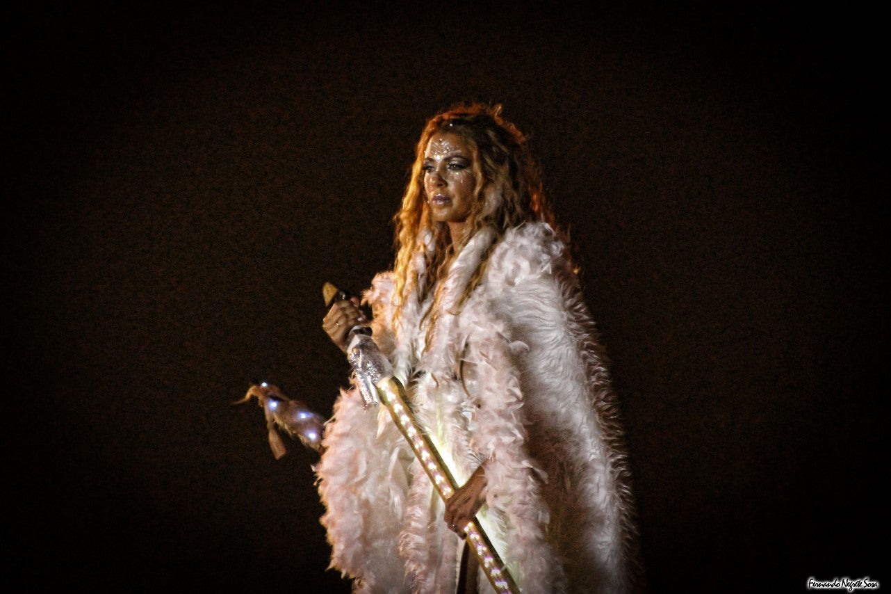 Imágenes del espectáculo de la Fuga de la Diabla celebrado en Valverde de Leganés (17-08-2019)