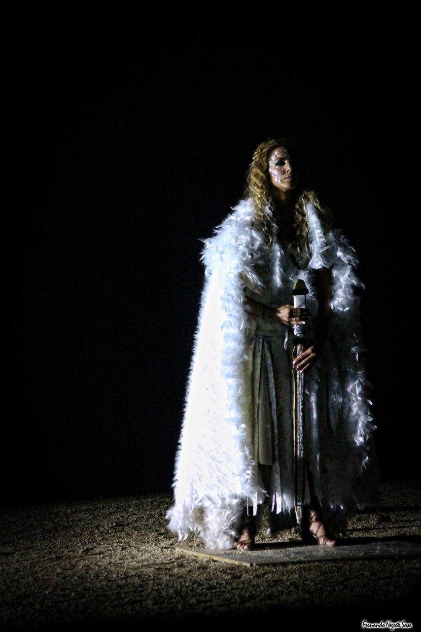 Imágenes del espectáculo de la Fuga de la Diabla celebrado en Valverde de Leganés (17-08-2019)