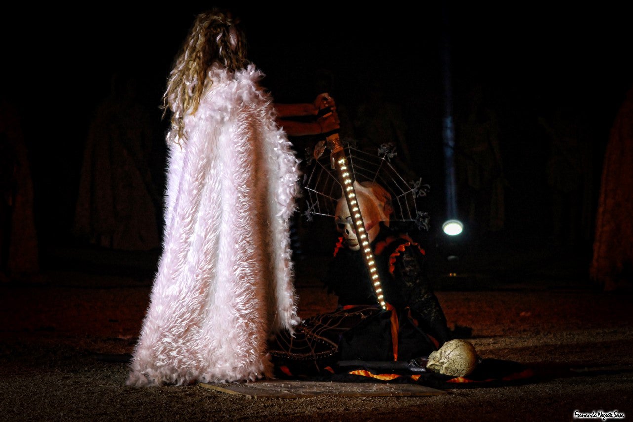 Imágenes del espectáculo de la Fuga de la Diabla celebrado en Valverde de Leganés (17-08-2019)