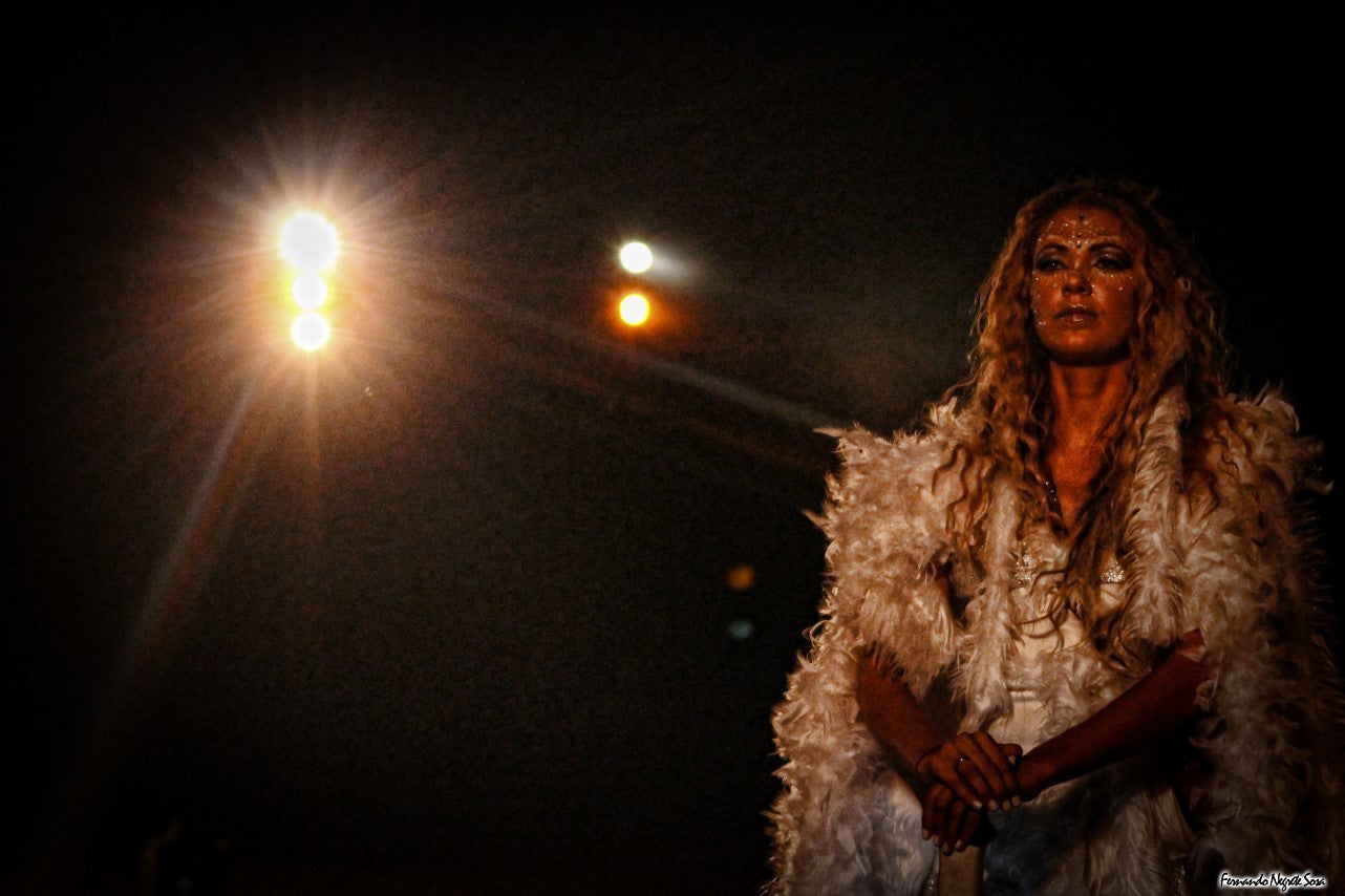 Imágenes del espectáculo de la Fuga de la Diabla celebrado en Valverde de Leganés (17-08-2019)