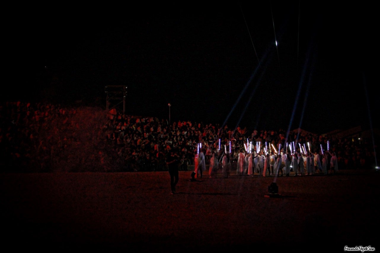 Imágenes del espectáculo de la Fuga de la Diabla celebrado en Valverde de Leganés (17-08-2019)