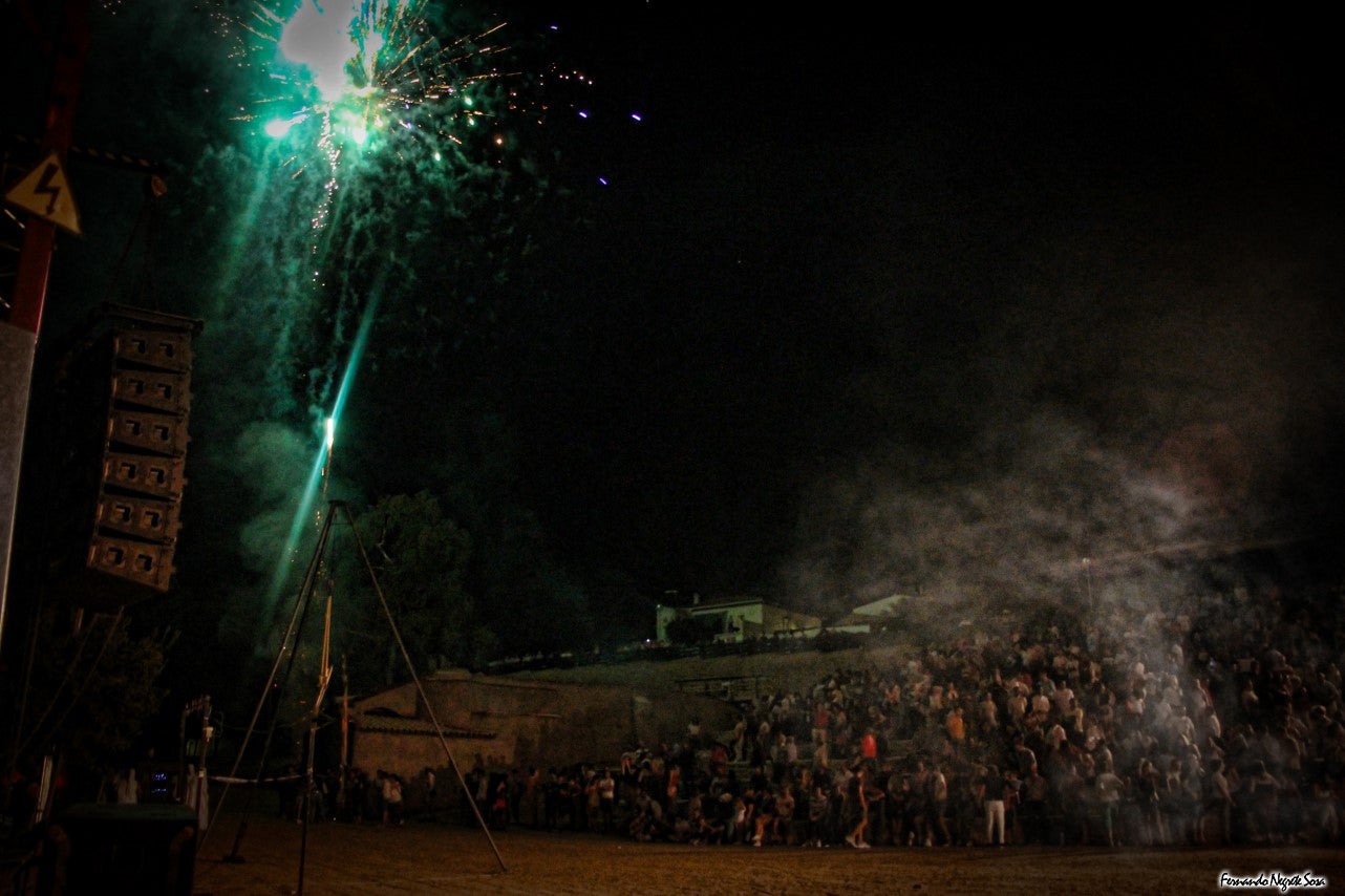 Imágenes del espectáculo de la Fuga de la Diabla celebrado en Valverde de Leganés (17-08-2019)