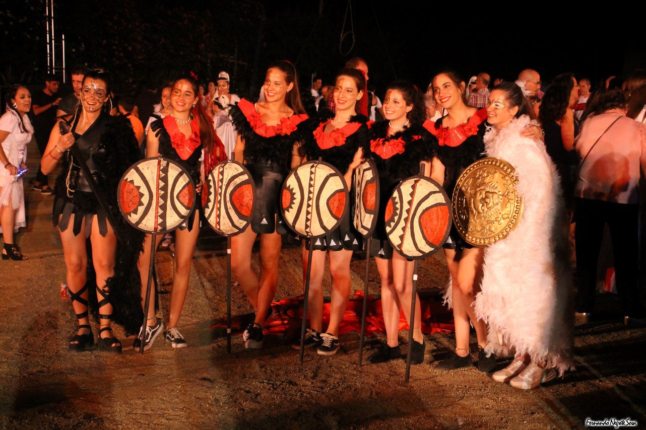 Imágenes del espectáculo de la Fuga de la Diabla celebrado en Valverde de Leganés (17-08-2019)