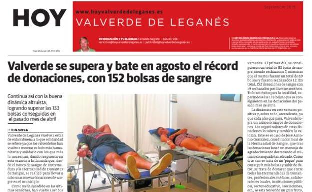Se Publica La Edición 96 De Hoy Valverde De Leganés Hoyes 3987