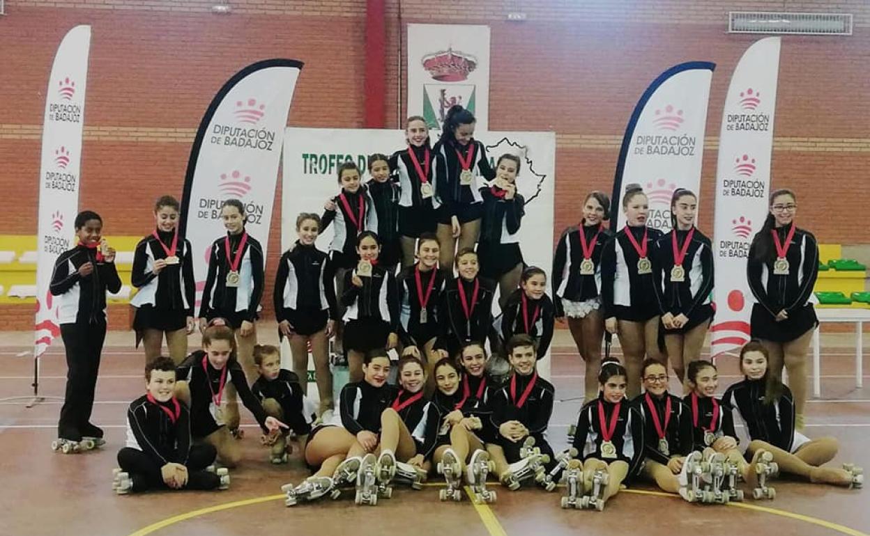 Valverde acoge el Trofeo de Patinaje Artístico de la Diputación de Badajoz