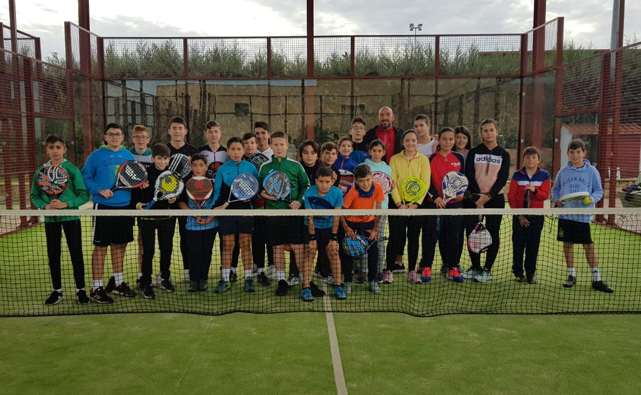 Participantes en el torneo de pádel