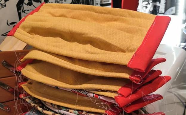 Algunas mascarillas fabricadas