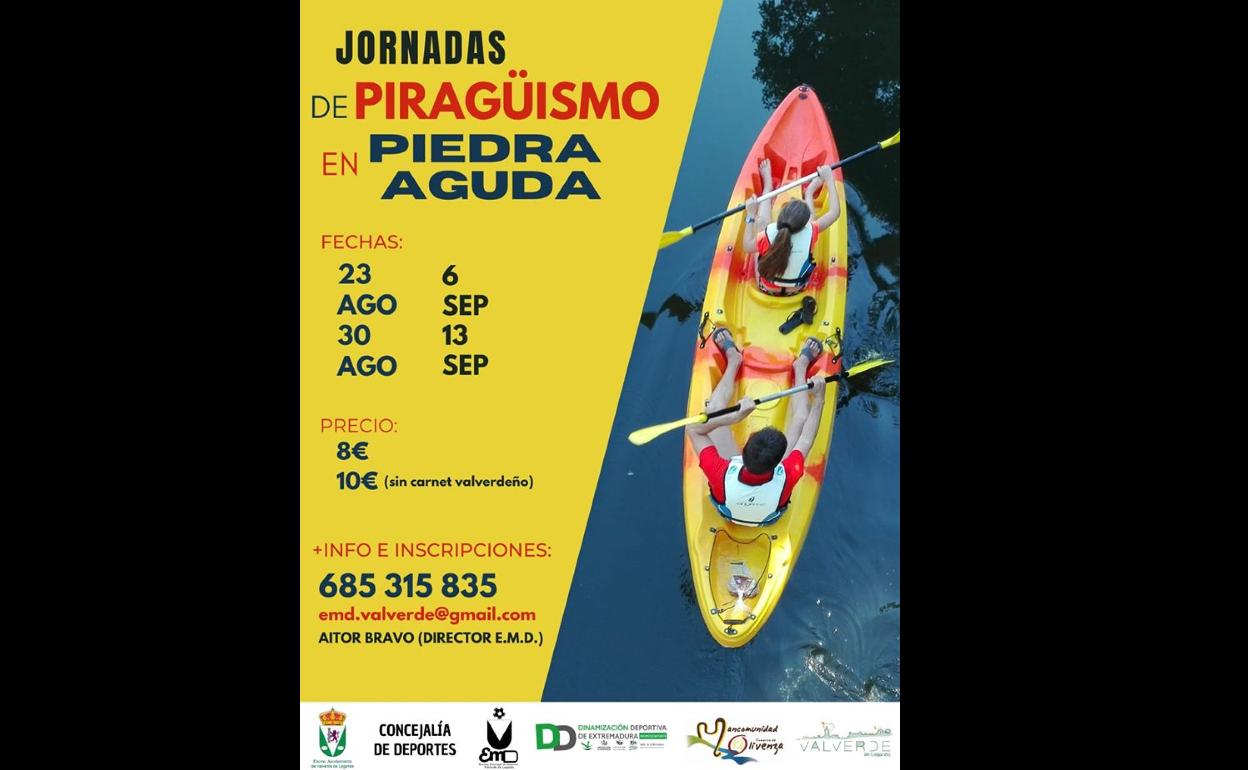 ¿Quieres practicar piragüismo en el pantano?